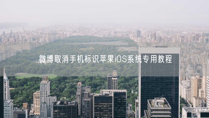 微博取消手机标识苹果iOS系统专用教程