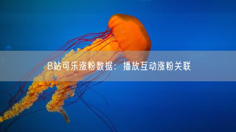 B站可乐涨粉数据：播放互动涨粉关联