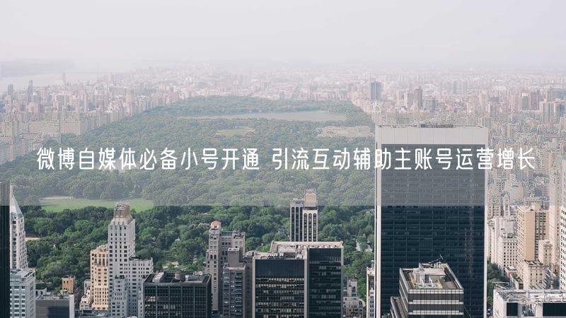 微博自媒体必备小号开通 引流互动辅助主账号运营增长