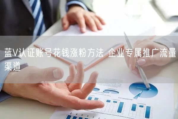 蓝V认证账号花钱涨粉方法 企业专属推广流量渠道