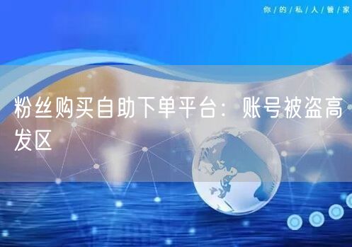 粉丝购买自助下单平台：账号被盗高发区