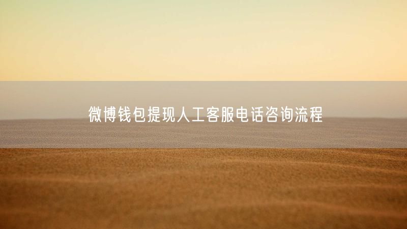 微博钱包提现人工客服电话咨询流程