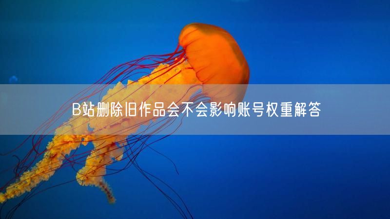 B站删除旧作品会不会影响账号权重解答